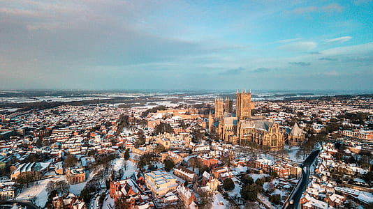 aerial photo of urban city thumbnail
