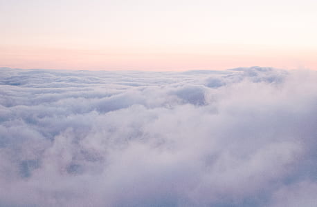 white clouds aerial photography thumbnail