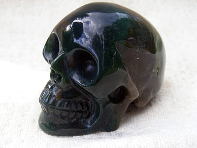 black skull on white textile thumbnail
