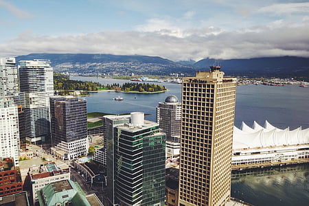 bird's eye view photography of buildings thumbnail