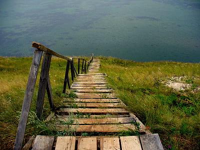 brown wooden step dock thumbnail