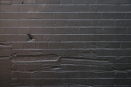 Grey Painted Brick Wall Photo thumbnail