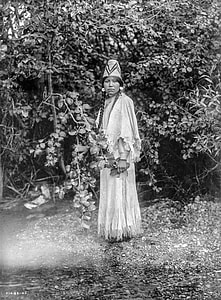 greyscale photo of tribal woman thumbnail