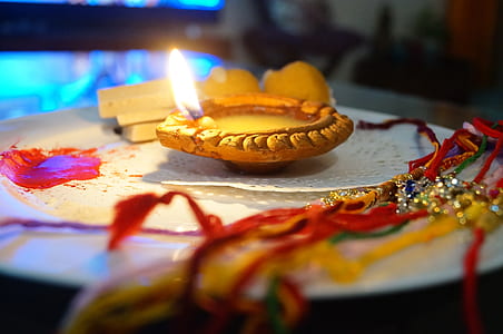 candle on plate thumbnail