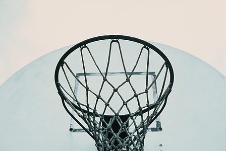 low angle photography of black basketball hoop thumbnail