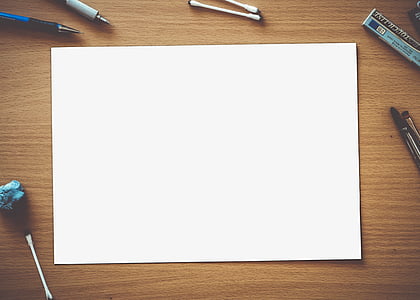 white printing paper on table thumbnail