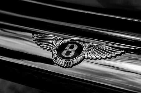 black-and-white, car, automobile, close-up thumbnail
