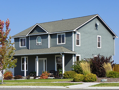 gray and white wooden house thumbnail