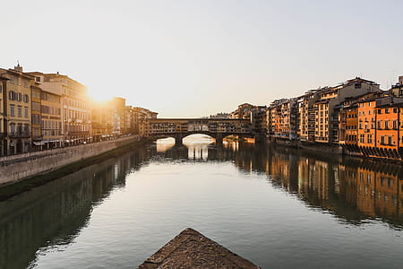 creek in middle of buildings with bridge thumbnail