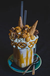 Frappe With Pretzels and Chocolate Cones thumbnail