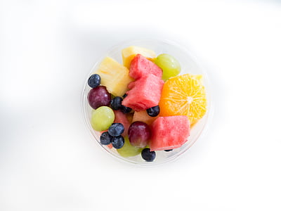 fruit salad on white surface thumbnail