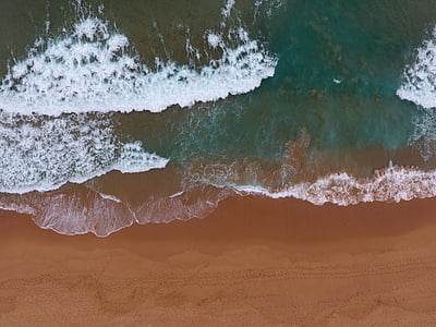 aerial photo of beach thumbnail