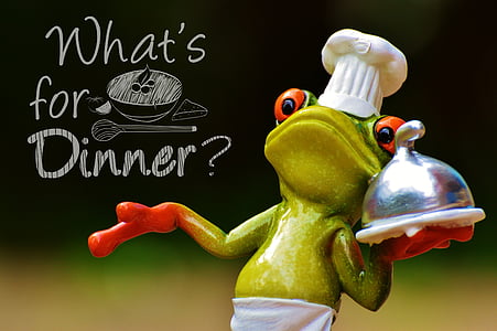 green and red ceramic chef frog decor with text overlay thumbnail