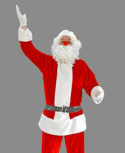 person wearing Snanta Claus costume thumbnail