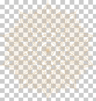 Black Mountain Yoga Mandala Hinduism Om, mandala, orange flower illustration PNG clipart