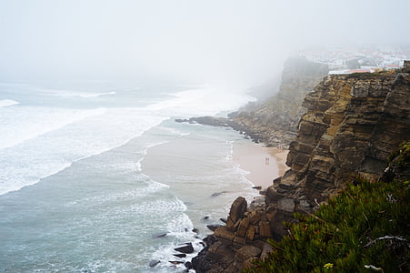 aerial photography of beach thumbnail
