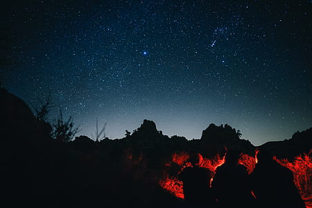 group of people under the night sky thumbnail