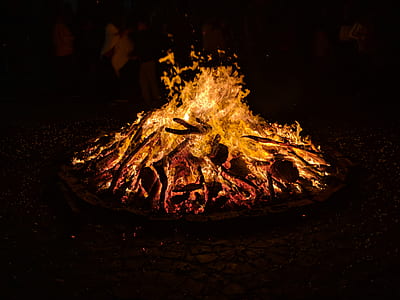 fire pit, fire, flame, burning thumbnail