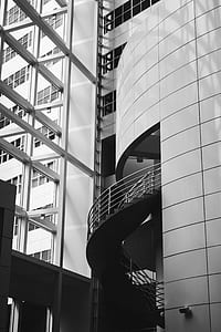 gray spiral staircase in building thumbnail