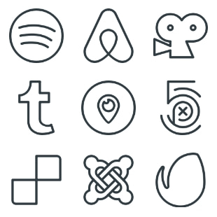 Social Media svg vector icon sets