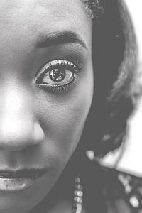 grayscale photography of woman thumbnail