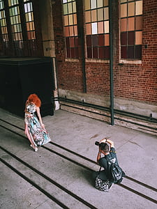 red head woman photo shoot on pedway thumbnail