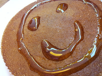 pancake with smiley honey thumbnail