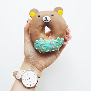 bear designed donut with sprinkles thumbnail