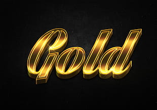 14 3d shiny gold text effects preview psd file