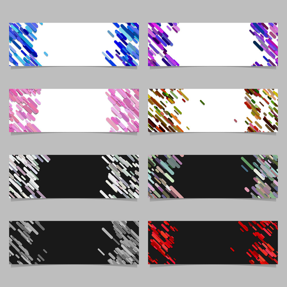 Abstract Banner Background Template Design Set Vector Ai Eps File