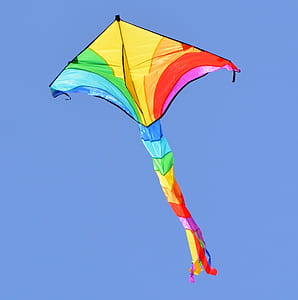 multicolored kite in air thumbnail