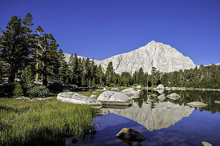 Landscape of Muir Lake in Sequoia National Park, California thumbnail