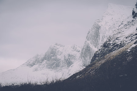 landscape photo of mountain covered with snow thumbnail
