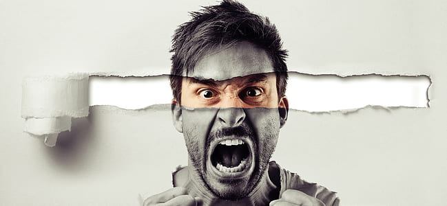 man screaming digital wallpaper thumbnail