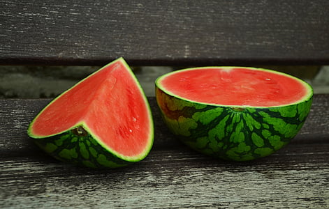 food photography of two sliced watermelons thumbnail