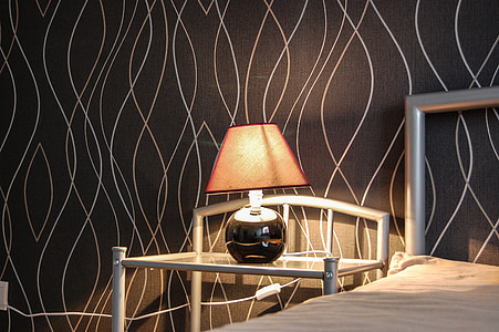 gray ceramic table lamp thumbnail