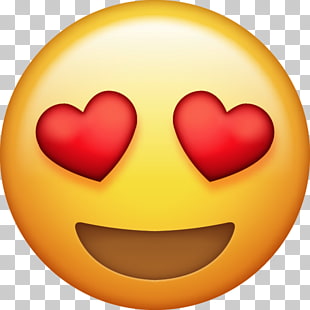 Emoji Heart iPhone Love, emoji, heart eyes emoji PNG clipart