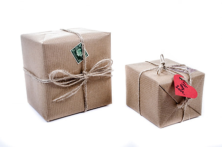 two brown gift boxes thumbnail