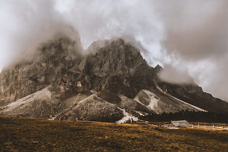 mountains with fog during daytime thumbnail