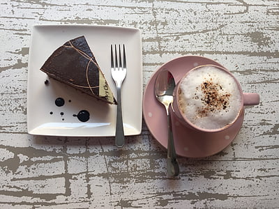 chocolate cake and cappuccino thumbnail