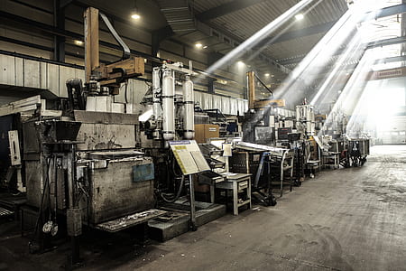 interior photography of building with assorted industrial machines thumbnail