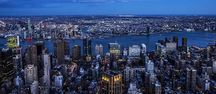 aerial view photography of city buildings thumbnail