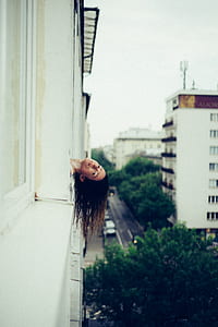 woman's head outside window thumbnail