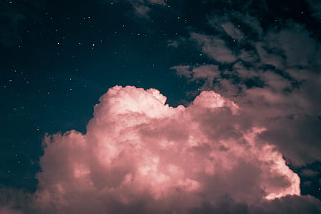 white clouds during night thumbnail