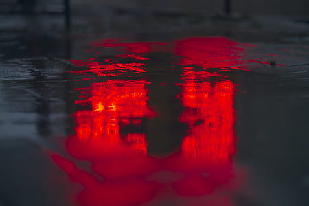 dark, wet, glow, red thumbnail