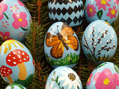assorted-color Easter eggs thumbnail