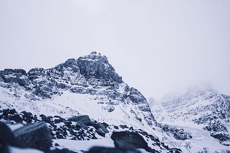landscape photography of snow coated mountains thumbnail