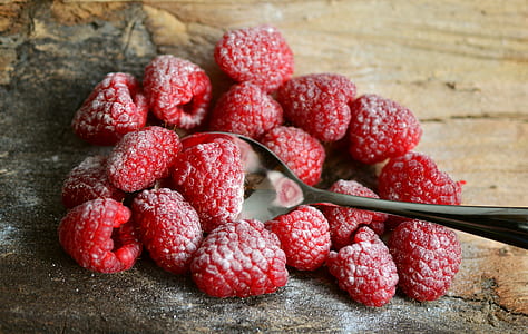 raspberries on brown surface thumbnail