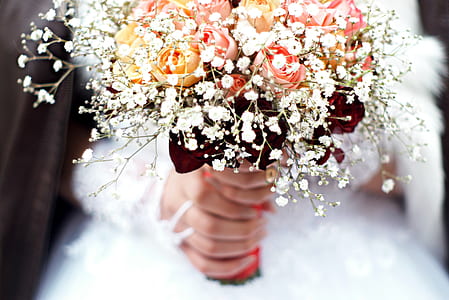Person Holding Bouquet of Flower thumbnail