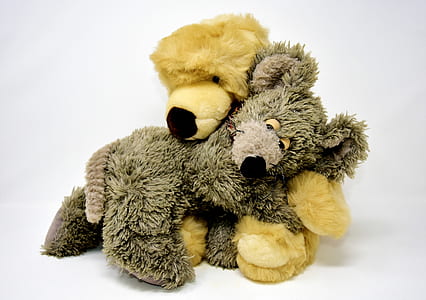 bear and mouse hugging plush toys thumbnail